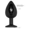 Sono Plug anal silicone SELF MOTION 8 x 4 cm noir